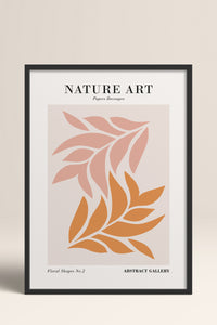 HOMEPACK Ahşap Çerçeveli Tablo Çerçeveli Poster Sanatsal Modern Duvar Dekoru FLOWER-260