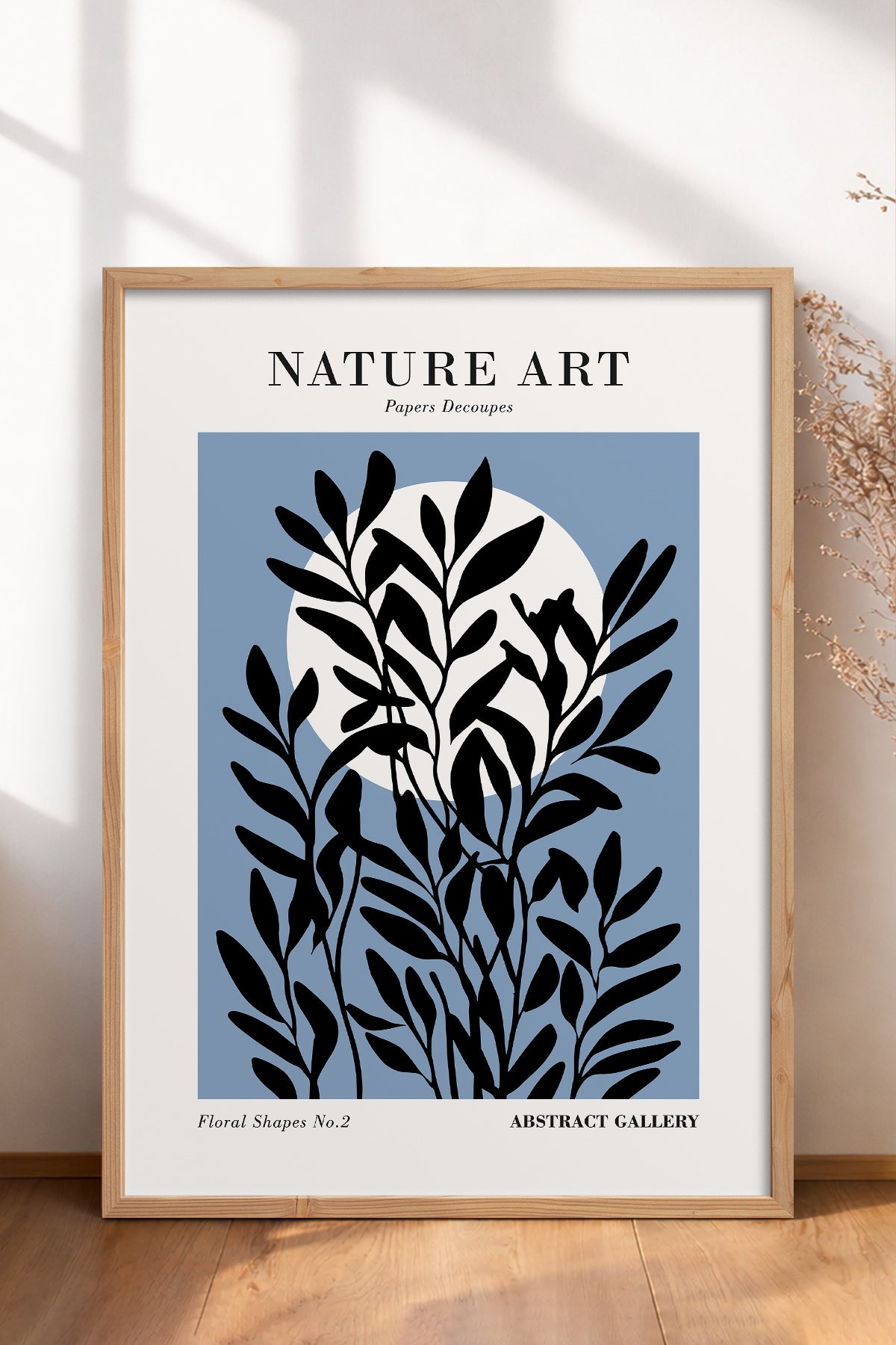 HOMEPACK Ahşap Çerçeveli Tablo Çerçeveli Poster Sanatsal Modern Duvar Dekoru FLOWER-261