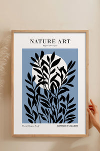 HOMEPACK Ahşap Çerçeveli Tablo Çerçeveli Poster Sanatsal Modern Duvar Dekoru FLOWER-261