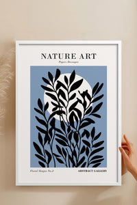 HOMEPACK Ahşap Çerçeveli Tablo Çerçeveli Poster Sanatsal Modern Duvar Dekoru FLOWER-261