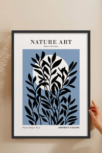 HOMEPACK Ahşap Çerçeveli Tablo Çerçeveli Poster Sanatsal Modern Duvar Dekoru FLOWER-261
