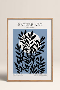 HOMEPACK Ahşap Çerçeveli Tablo Çerçeveli Poster Sanatsal Modern Duvar Dekoru FLOWER-261