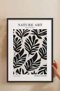 HOMEPACK Ahşap Çerçeveli Tablo Çerçeveli Poster Sanatsal Modern Duvar Dekoru FLOWER-262