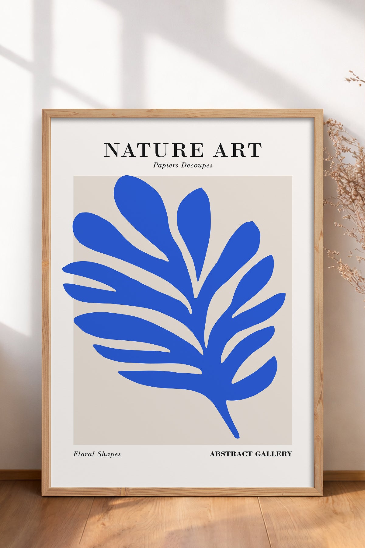 HOMEPACK Ahşap Çerçeveli Tablo Çerçeveli Poster Sanatsal Modern Duvar Dekoru FLOWER-263
