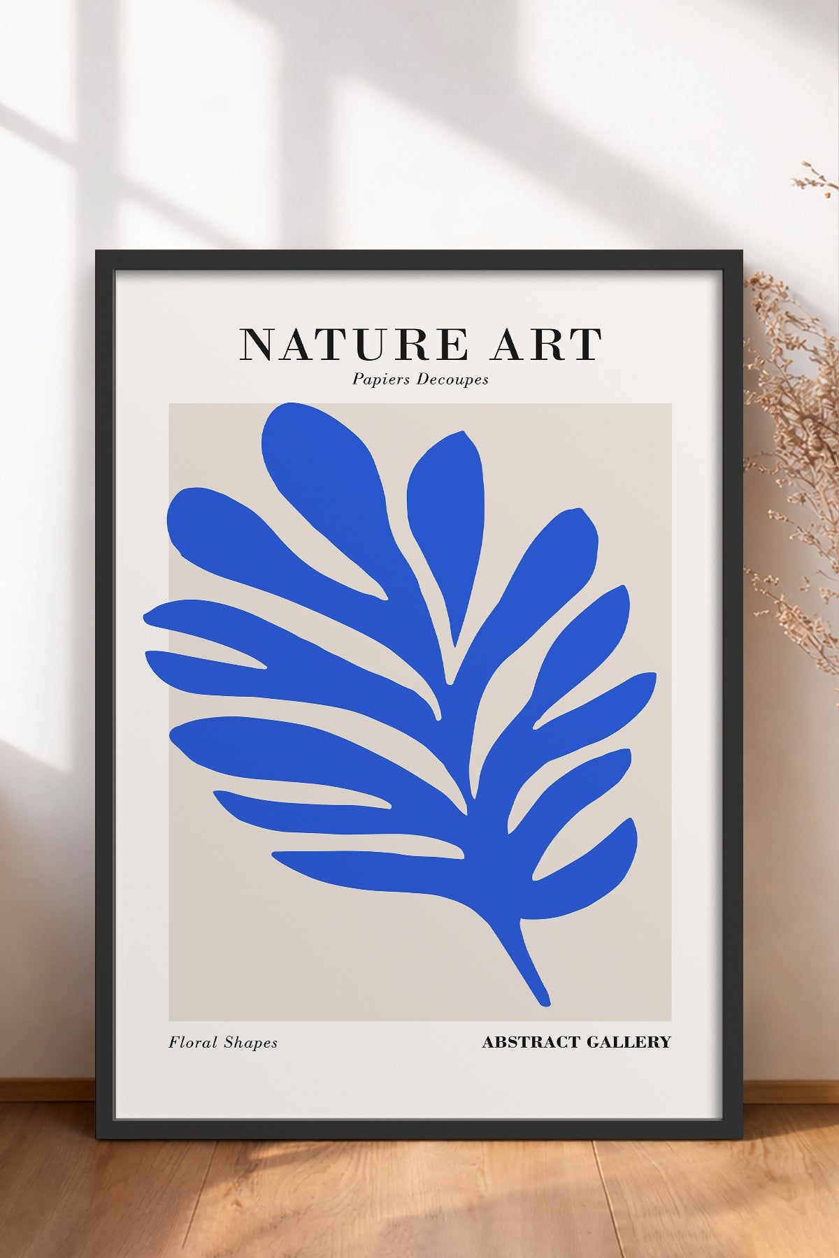 HOMEPACK Ahşap Çerçeveli Tablo Çerçeveli Poster Sanatsal Modern Duvar Dekoru FLOWER-263