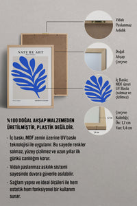 HOMEPACK Ahşap Çerçeveli Tablo Çerçeveli Poster Sanatsal Modern Duvar Dekoru FLOWER-263