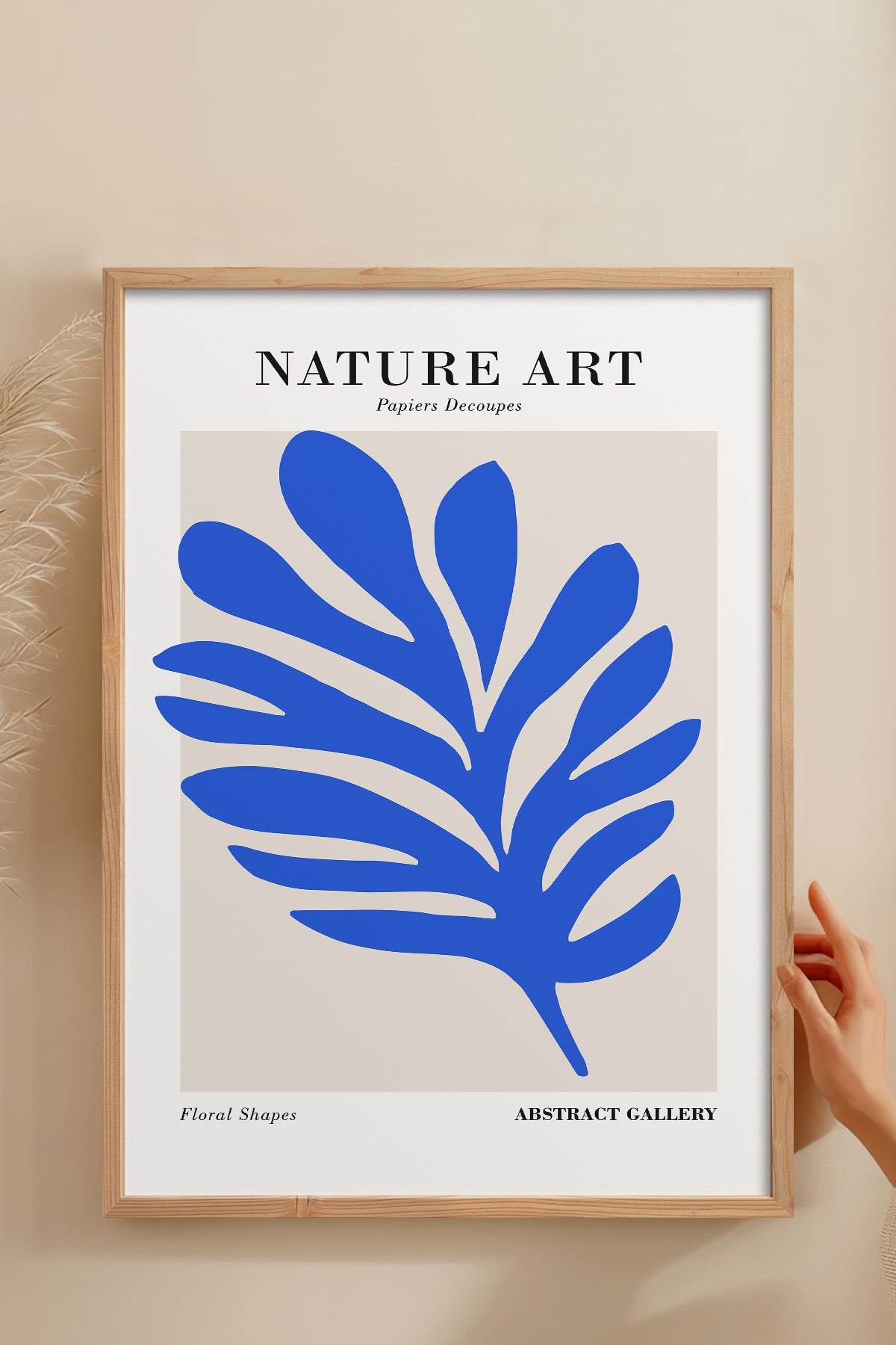 HOMEPACK Ahşap Çerçeveli Tablo Çerçeveli Poster Sanatsal Modern Duvar Dekoru FLOWER-263