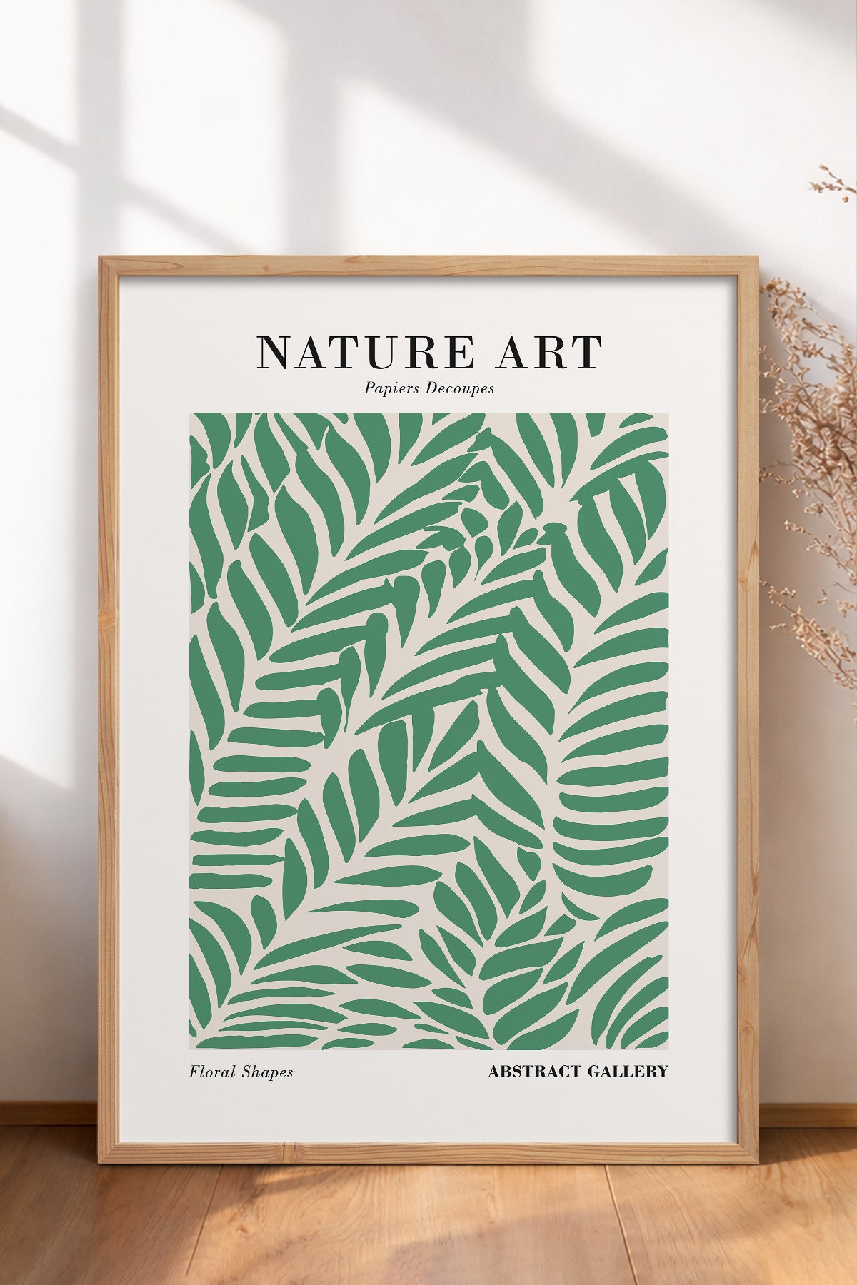 HOMEPACK Ahşap Çerçeveli Tablo Çerçeveli Poster Sanatsal Modern Duvar Dekoru FLOWER-264