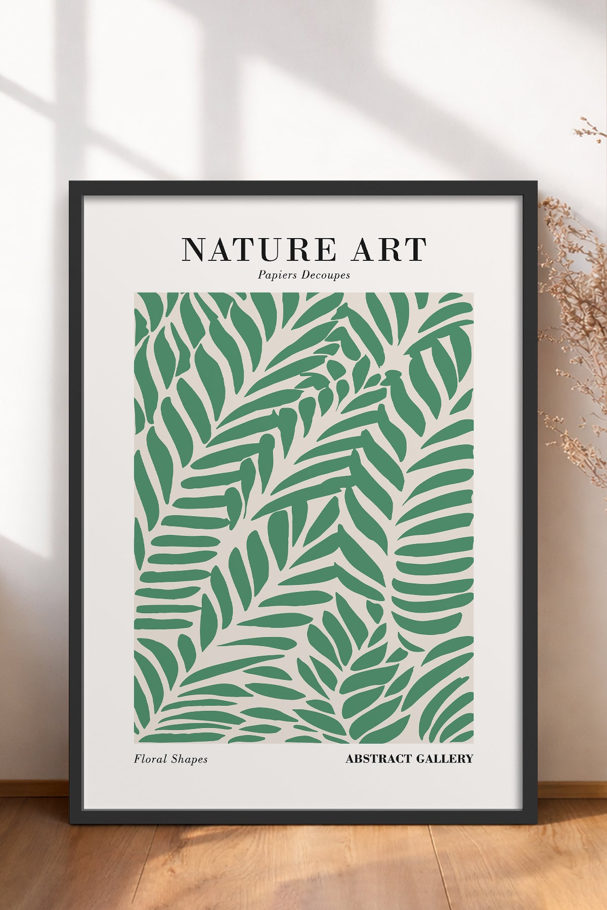 HOMEPACK Ahşap Çerçeveli Tablo Çerçeveli Poster Sanatsal Modern Duvar Dekoru FLOWER-264