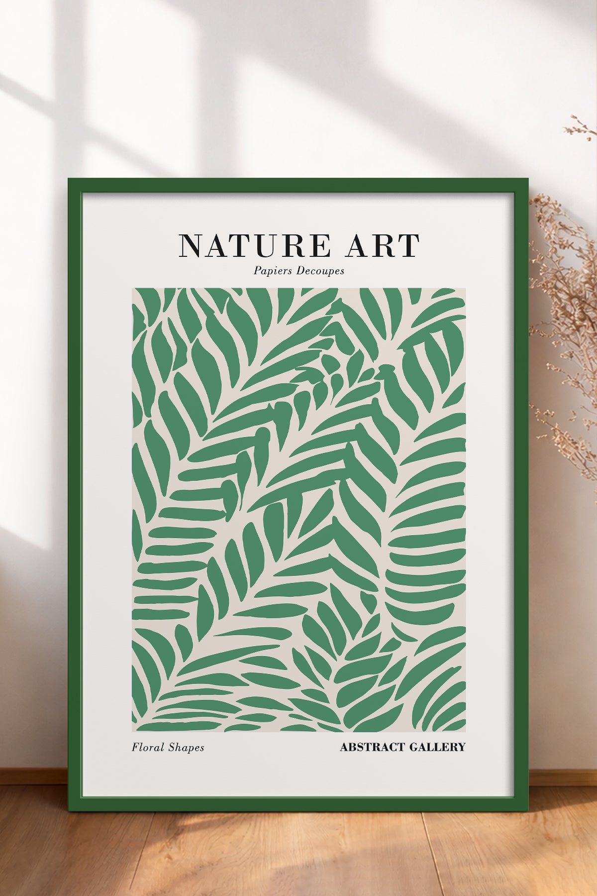 HOMEPACK Ahşap Çerçeveli Tablo Çerçeveli Poster Sanatsal Modern Duvar Dekoru FLOWER-264