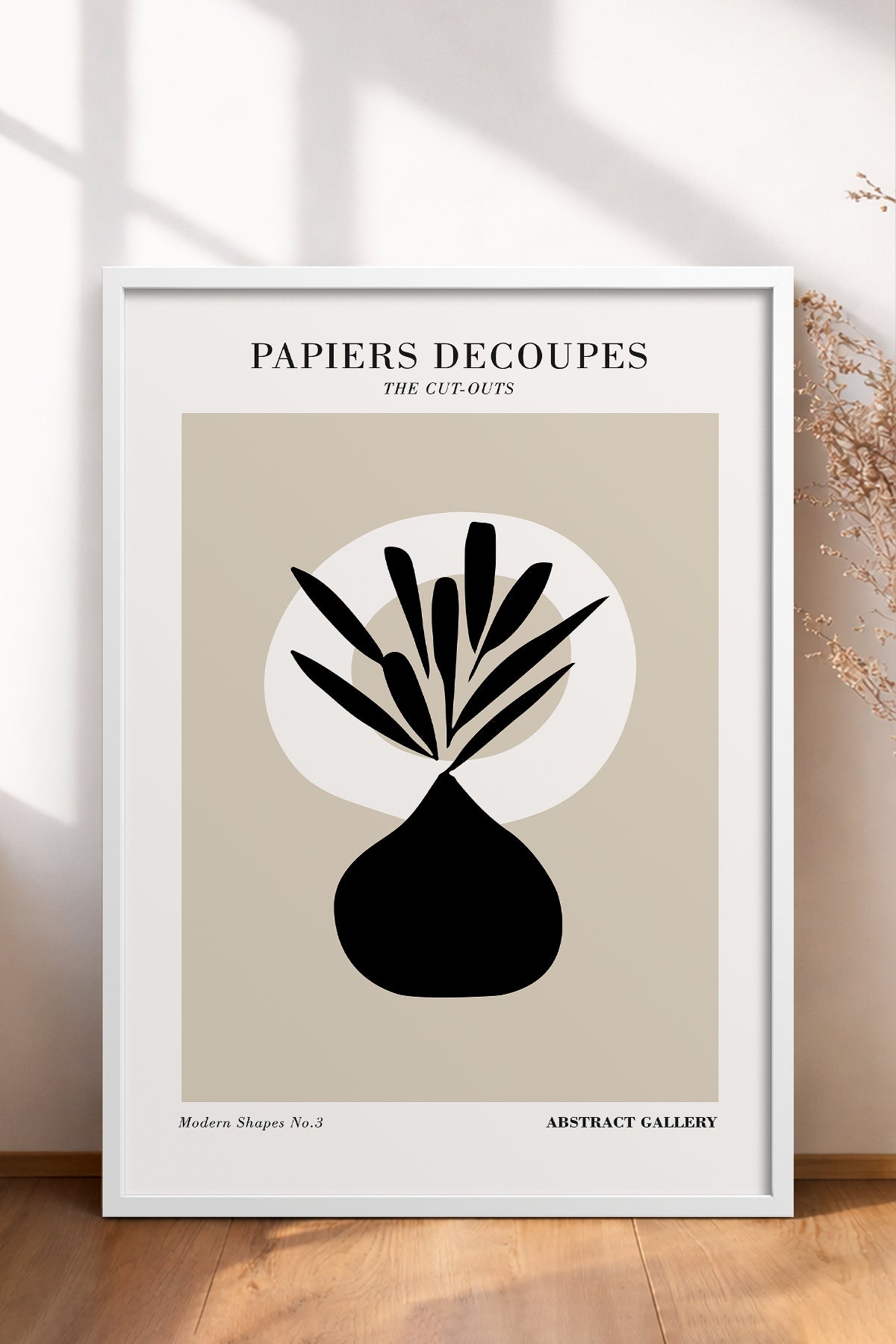 HOMEPACK Ahşap Çerçeveli Tablo Çerçeveli Poster Sanatsal Modern Duvar Dekoru FLOWER-265
