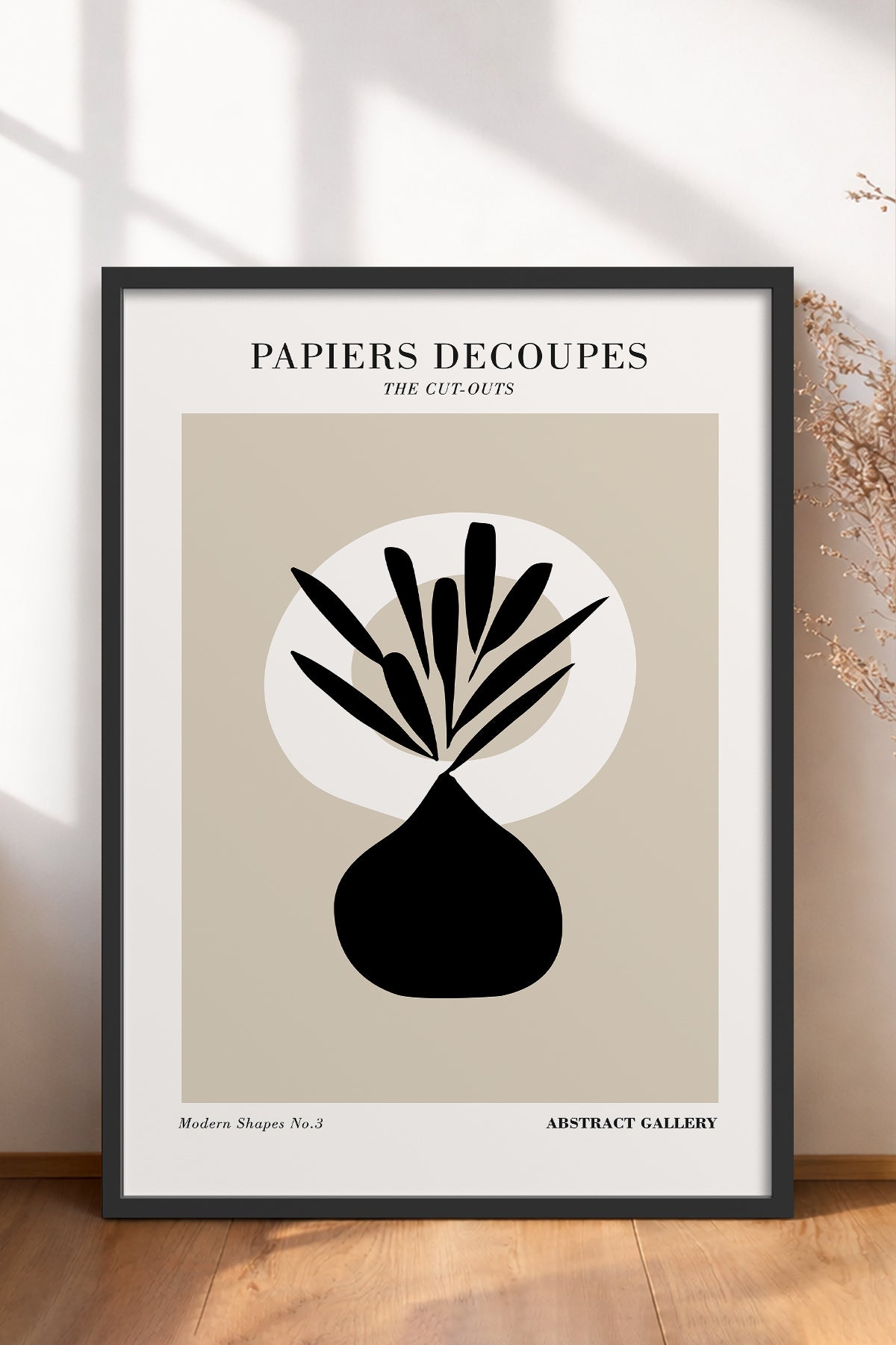 HOMEPACK Ahşap Çerçeveli Tablo Çerçeveli Poster Sanatsal Modern Duvar Dekoru FLOWER-265