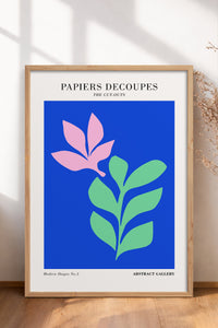 HOMEPACK Ahşap Çerçeveli Tablo Çerçeveli Poster Sanatsal Modern Duvar Dekoru FLOWER-266