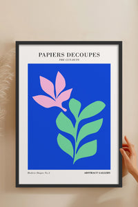 HOMEPACK Ahşap Çerçeveli Tablo Çerçeveli Poster Sanatsal Modern Duvar Dekoru FLOWER-266