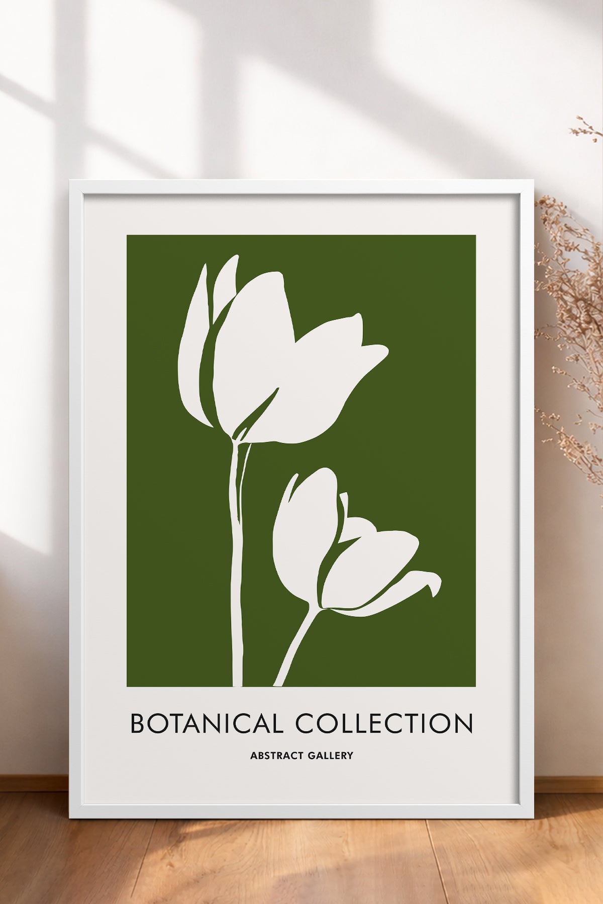 HOMEPACK Ahşap Çerçeveli Tablo Çerçeveli Poster Sanatsal Modern Duvar Dekoru FLOWER-267