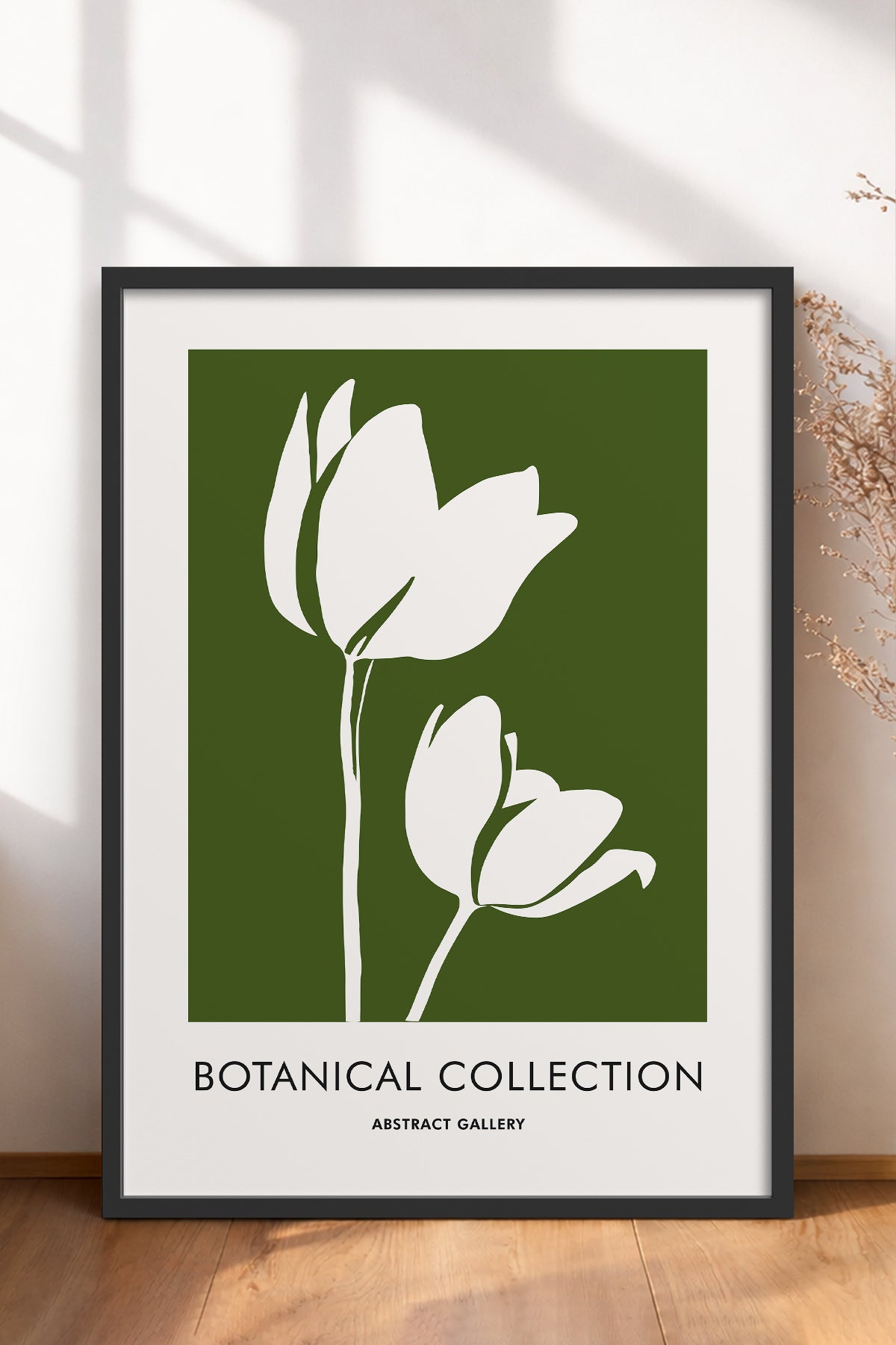 HOMEPACK Ahşap Çerçeveli Tablo Çerçeveli Poster Sanatsal Modern Duvar Dekoru FLOWER-267