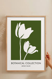 HOMEPACK Ahşap Çerçeveli Tablo Çerçeveli Poster Sanatsal Modern Duvar Dekoru FLOWER-267