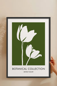 HOMEPACK Ahşap Çerçeveli Tablo Çerçeveli Poster Sanatsal Modern Duvar Dekoru FLOWER-267