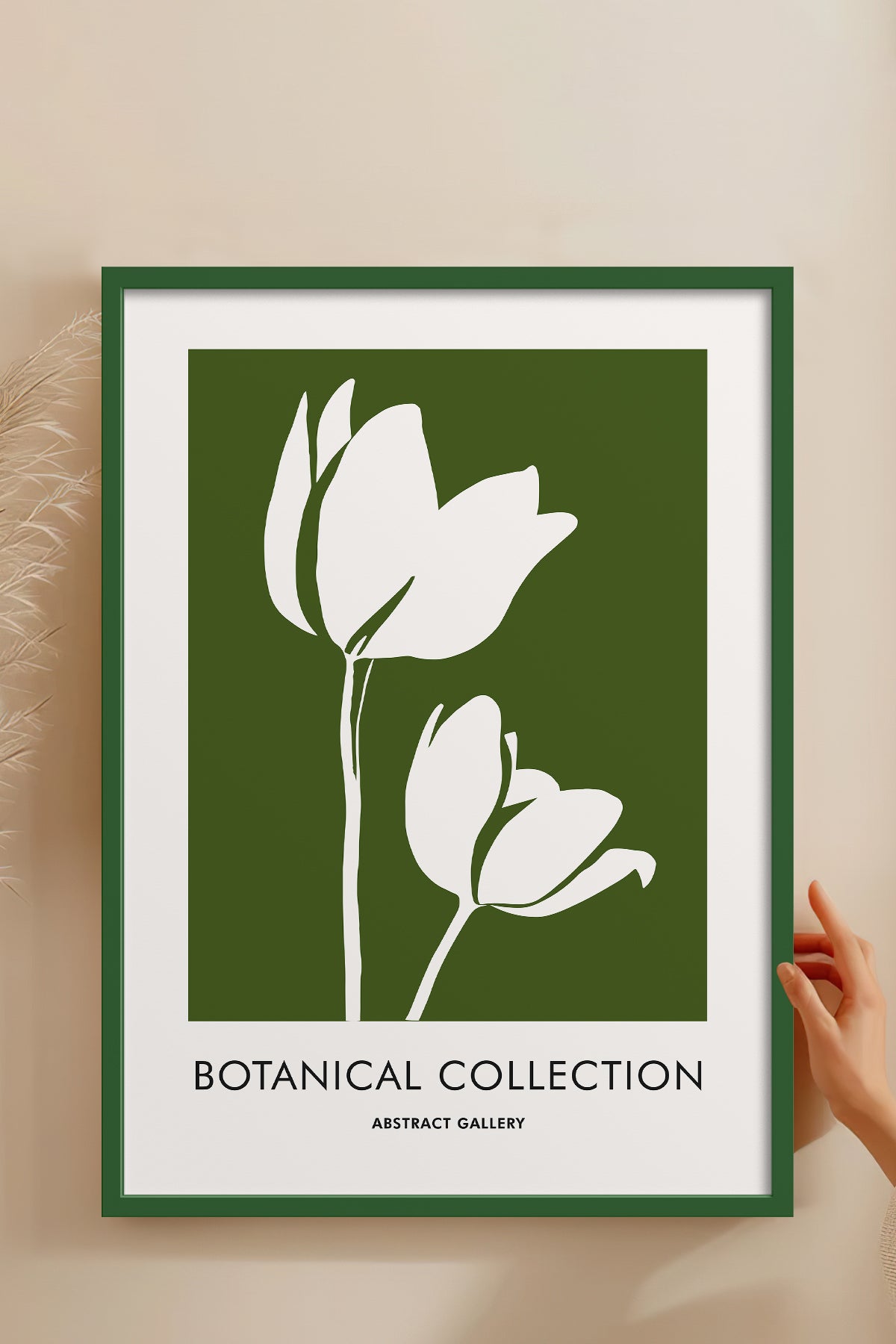 HOMEPACK Ahşap Çerçeveli Tablo Çerçeveli Poster Sanatsal Modern Duvar Dekoru FLOWER-267