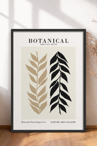 HOMEPACK Ahşap Çerçeveli Tablo Çerçeveli Poster Sanatsal Modern Duvar Dekoru FLOWER-268
