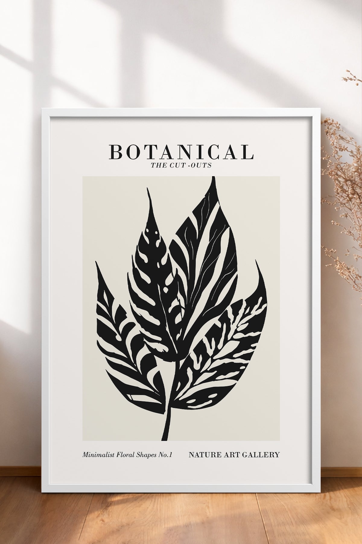 HOMEPACK Ahşap Çerçeveli Tablo Çerçeveli Poster Sanatsal Modern Duvar Dekoru FLOWER-269