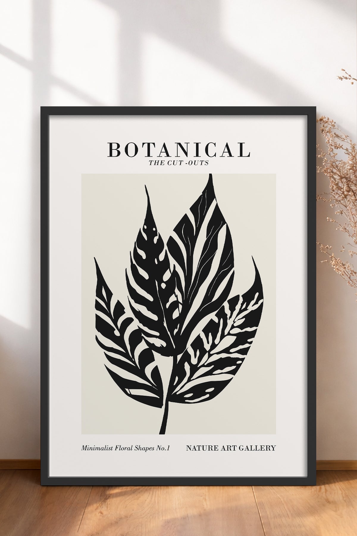 HOMEPACK Ahşap Çerçeveli Tablo Çerçeveli Poster Sanatsal Modern Duvar Dekoru FLOWER-269