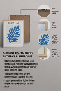 HOMEPACK Ahşap Çerçeveli Tablo Çerçeveli Poster Sanatsal Modern Duvar Dekoru FLOWER-270