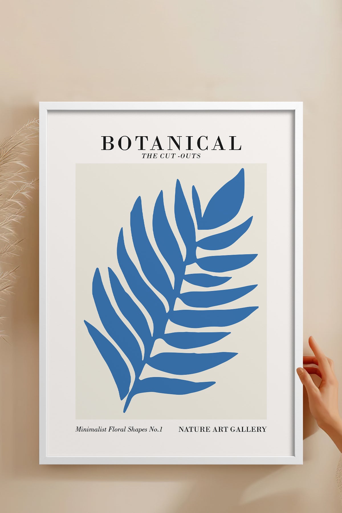 HOMEPACK Ahşap Çerçeveli Tablo Çerçeveli Poster Sanatsal Modern Duvar Dekoru FLOWER-270