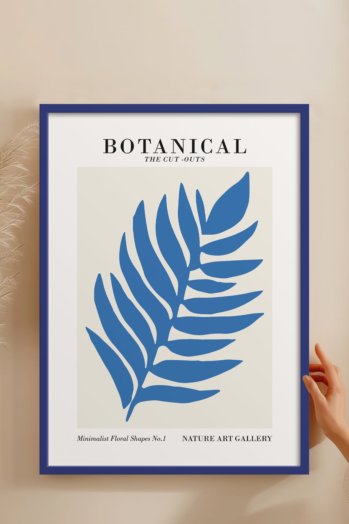HOMEPACK Ahşap Çerçeveli Tablo Çerçeveli Poster Sanatsal Modern Duvar Dekoru FLOWER-270