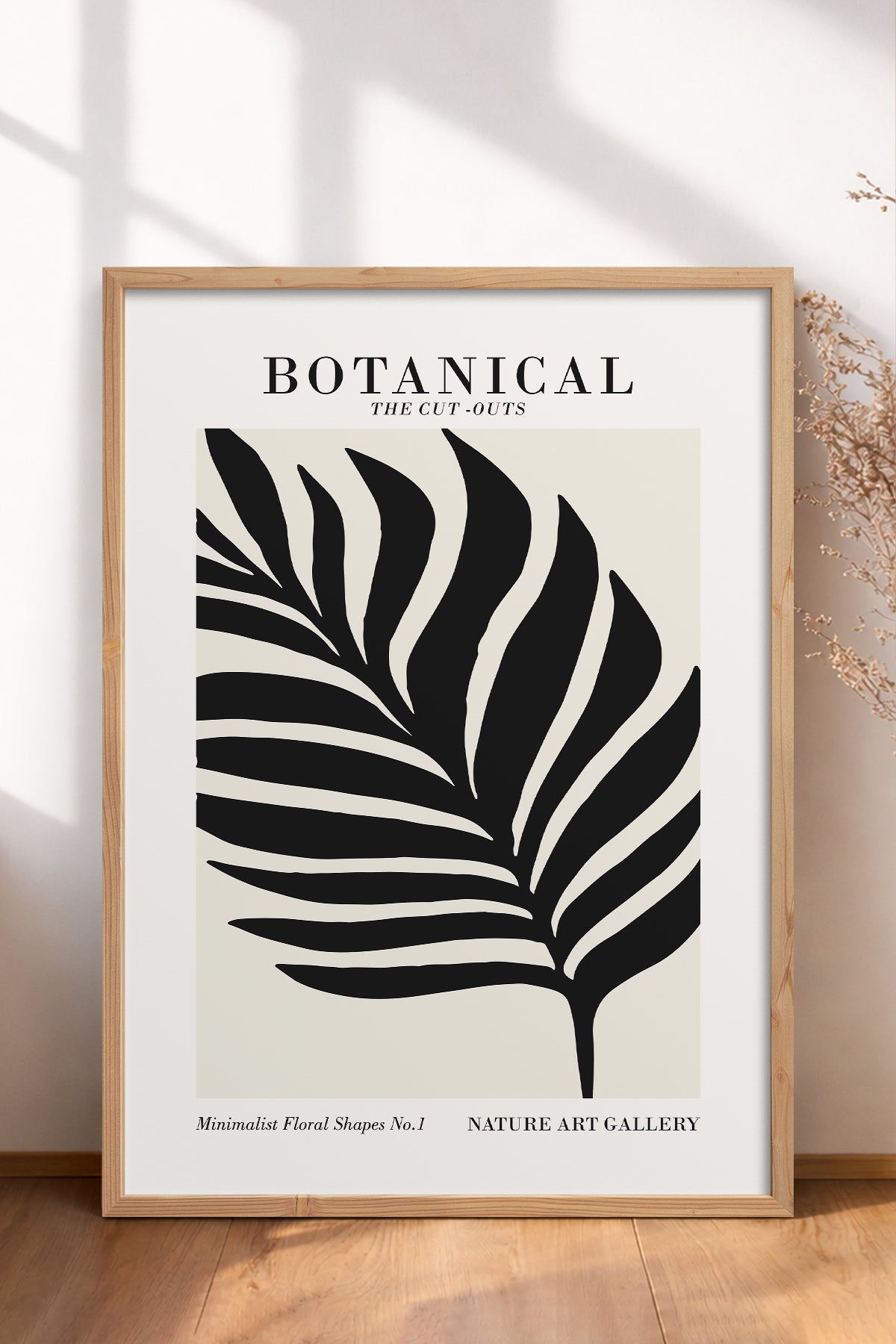HOMEPACK Ahşap Çerçeveli Tablo Çerçeveli Poster Sanatsal Modern Duvar Dekoru FLOWER-271