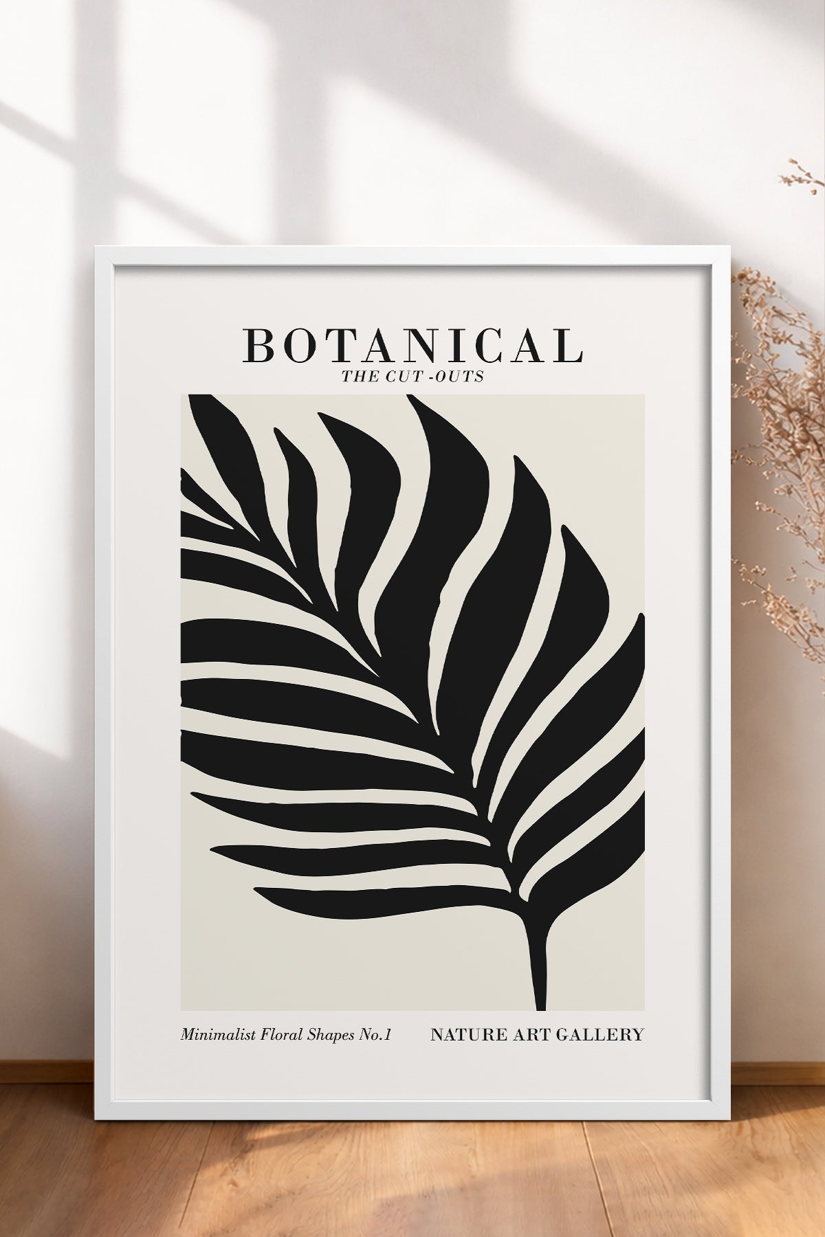 HOMEPACK Ahşap Çerçeveli Tablo Çerçeveli Poster Sanatsal Modern Duvar Dekoru FLOWER-271