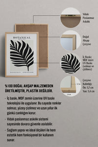 HOMEPACK Ahşap Çerçeveli Tablo Çerçeveli Poster Sanatsal Modern Duvar Dekoru FLOWER-271