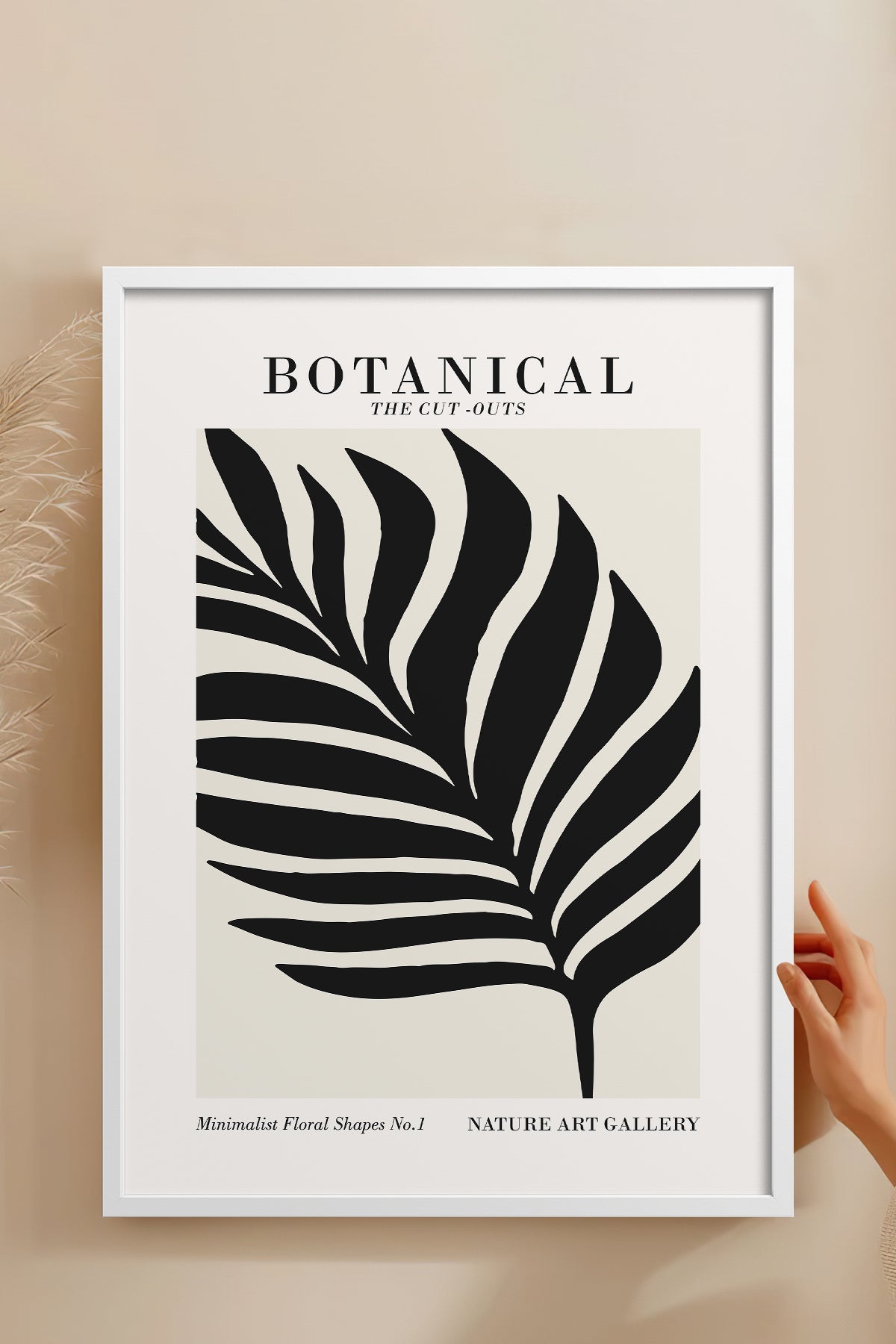 HOMEPACK Ahşap Çerçeveli Tablo Çerçeveli Poster Sanatsal Modern Duvar Dekoru FLOWER-271