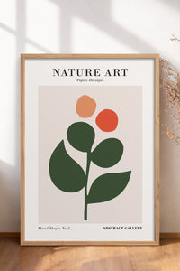 HOMEPACK Ahşap Çerçeveli Tablo Çerçeveli Poster Sanatsal Modern Duvar Dekoru FLOWER-275