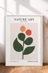 HOMEPACK Ahşap Çerçeveli Tablo Çerçeveli Poster Sanatsal Modern Duvar Dekoru FLOWER-275