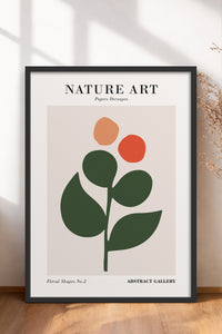 HOMEPACK Ahşap Çerçeveli Tablo Çerçeveli Poster Sanatsal Modern Duvar Dekoru FLOWER-275