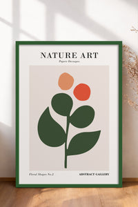 HOMEPACK Ahşap Çerçeveli Tablo Çerçeveli Poster Sanatsal Modern Duvar Dekoru FLOWER-275