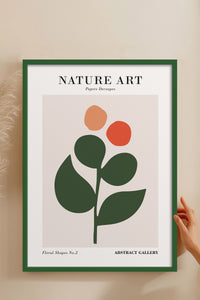 HOMEPACK Ahşap Çerçeveli Tablo Çerçeveli Poster Sanatsal Modern Duvar Dekoru FLOWER-275