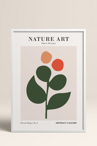 HOMEPACK Ahşap Çerçeveli Tablo Çerçeveli Poster Sanatsal Modern Duvar Dekoru FLOWER-275