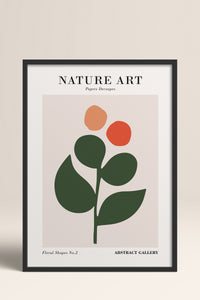 HOMEPACK Ahşap Çerçeveli Tablo Çerçeveli Poster Sanatsal Modern Duvar Dekoru FLOWER-275