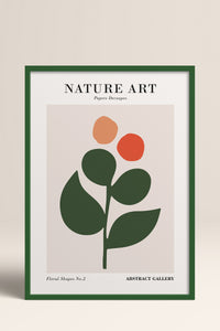 HOMEPACK Ahşap Çerçeveli Tablo Çerçeveli Poster Sanatsal Modern Duvar Dekoru FLOWER-275