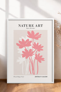 HOMEPACK Ahşap Çerçeveli Tablo Çerçeveli Poster Sanatsal Modern Duvar Dekoru FLOWER-276