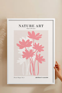 HOMEPACK Ahşap Çerçeveli Tablo Çerçeveli Poster Sanatsal Modern Duvar Dekoru FLOWER-276