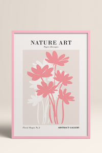HOMEPACK Ahşap Çerçeveli Tablo Çerçeveli Poster Sanatsal Modern Duvar Dekoru FLOWER-276