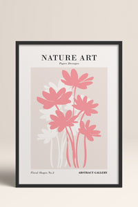 HOMEPACK Ahşap Çerçeveli Tablo Çerçeveli Poster Sanatsal Modern Duvar Dekoru FLOWER-276
