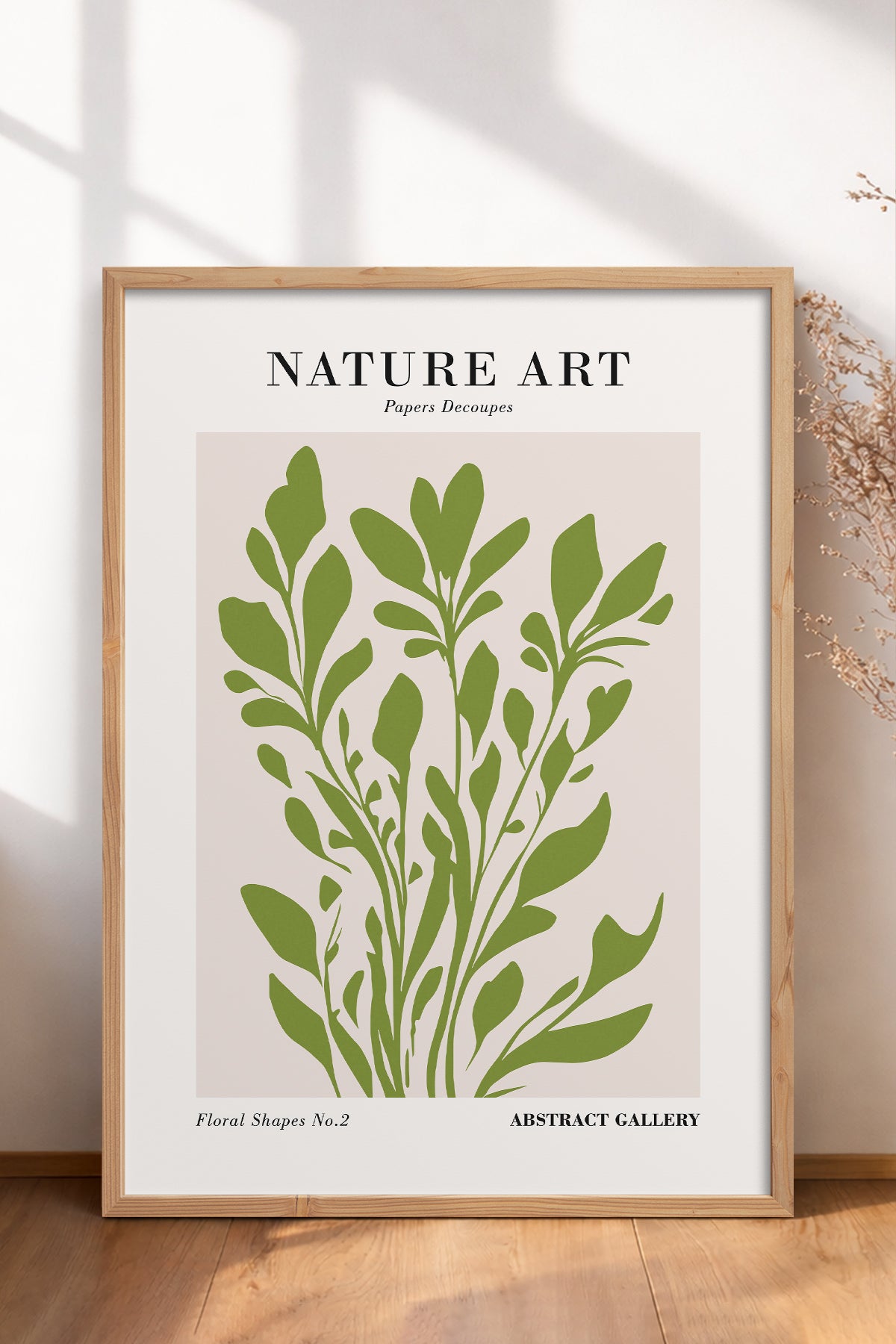 HOMEPACK Ahşap Çerçeveli Tablo Çerçeveli Poster Sanatsal Modern Duvar Dekoru FLOWER-278