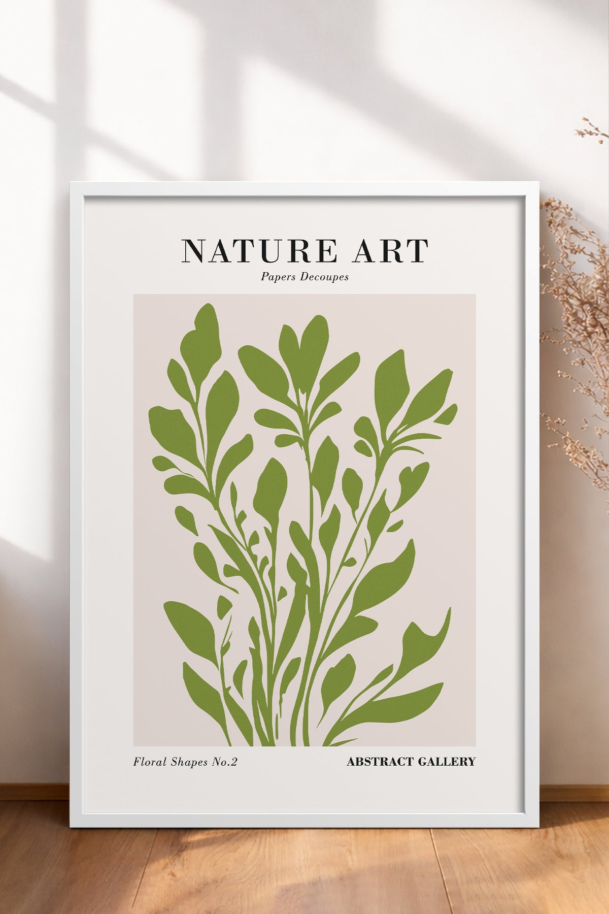HOMEPACK Ahşap Çerçeveli Tablo Çerçeveli Poster Sanatsal Modern Duvar Dekoru FLOWER-278