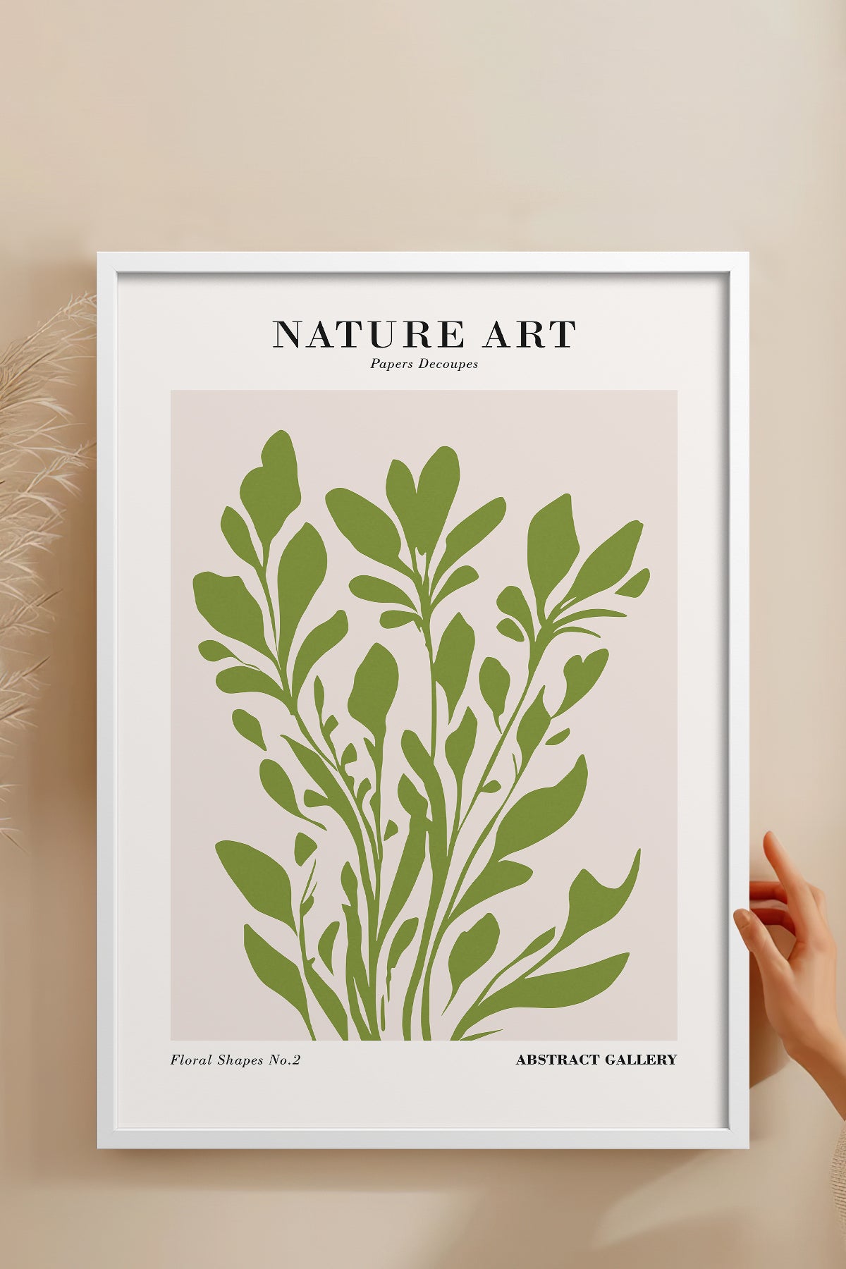 HOMEPACK Ahşap Çerçeveli Tablo Çerçeveli Poster Sanatsal Modern Duvar Dekoru FLOWER-278