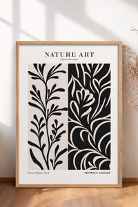HOMEPACK Ahşap Çerçeveli Tablo Çerçeveli Poster Sanatsal Modern Duvar Dekoru FLOWER-279