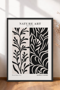HOMEPACK Ahşap Çerçeveli Tablo Çerçeveli Poster Sanatsal Modern Duvar Dekoru FLOWER-279